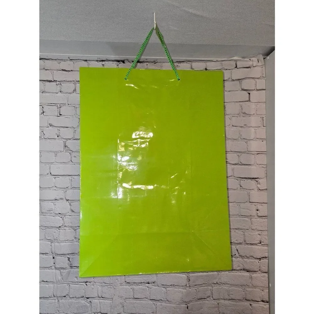 Any 20/$12 Jumbo Solid Green Party Gift Bag